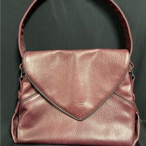 Matt & Nat Burgundy Vegan Leather Shoulder Bag